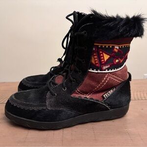 Tecnica Boots Black Fur Size 6.5 US / 38 EU (made in Italy)